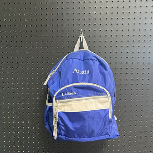 "Austin" Monogrammed School Backpack Bag