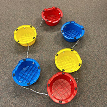Load image into Gallery viewer, 6pc Step-A-Stones Balance Stepping Buckets (Learning Advantage)
