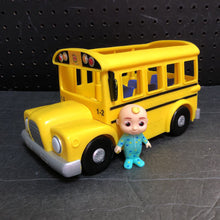 Load image into Gallery viewer, JJ Musical School Bus w/Figure Battery Operated
