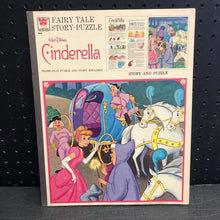 Load image into Gallery viewer, 29pc Cinderella Fairy Tale Story Puzzle 1973 Vintage Collectible
