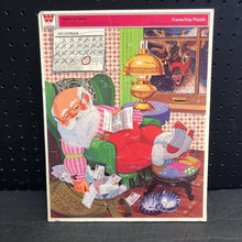 Load image into Gallery viewer, 29pc Letters to Santa Christmas Frame Tray Puzzle 1973 Vintage Collectible
