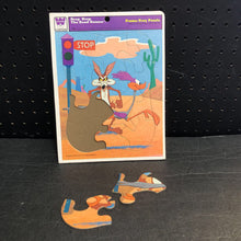 Load image into Gallery viewer, 12pc Beep Beep The Road Runner Frame Tray Puzzle 1969 Vintage Collectible
