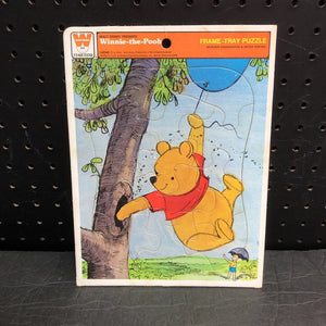 12pc Winnie-the-Pooh Frame Tray Puzzle 1964 Vintage Collectible