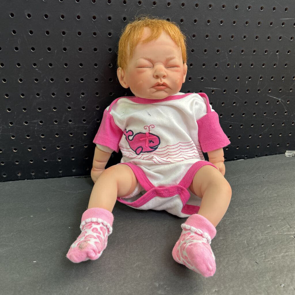 Reborn Baby Doll in Whale Outfit (Dryden)