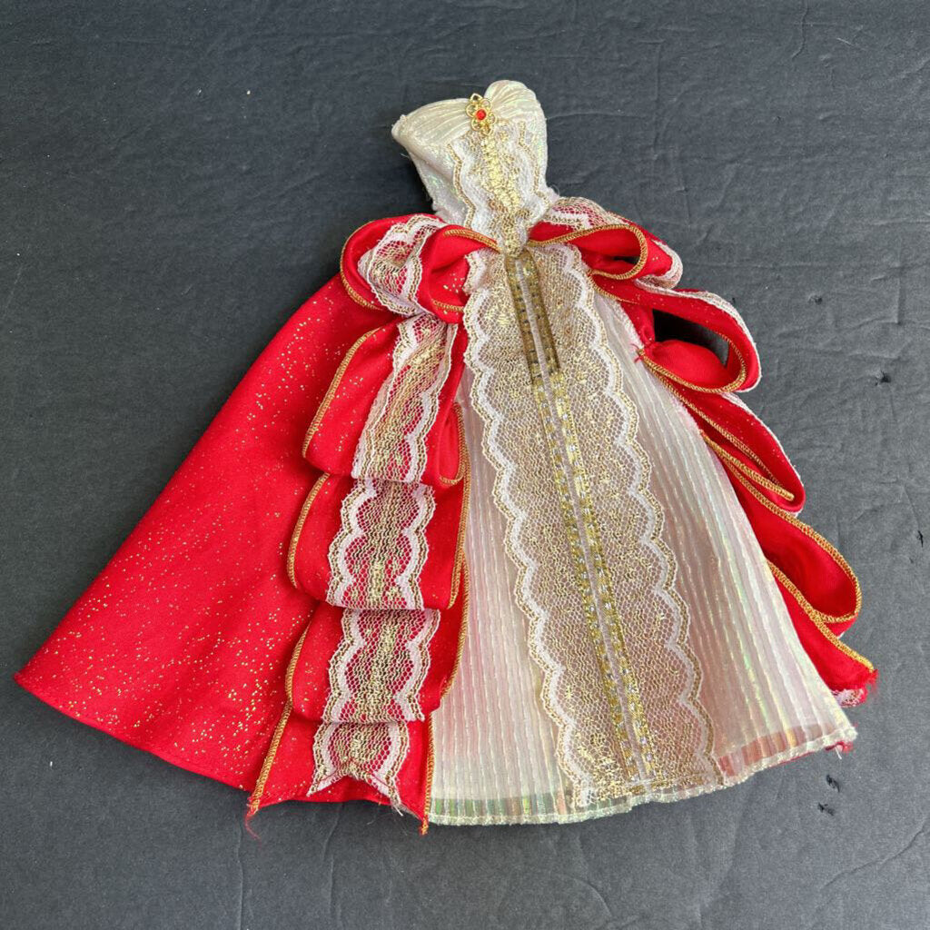 Happy Holidays Christmas Formal Dress 1997 Vintage Collectible
