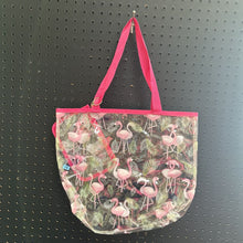 Load image into Gallery viewer, Flamingo Tote Bag w/Pouch Bag
