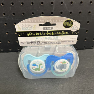 2pk Glow in the Dark Pacifiers (NEW)