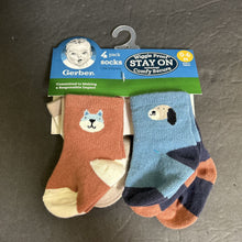 Load image into Gallery viewer, 4pk Boys Wiggle Proof Socks (NEW)
