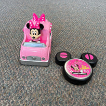 Load image into Gallery viewer, Minnie Mouse Ice Cream Shop Remote Control Car w/Car Raceway Track Battery Operated
