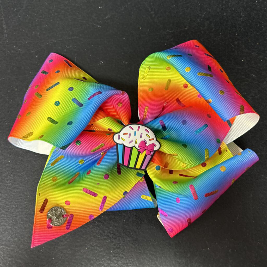 Rainbow Sprinkles Hairbow Clip