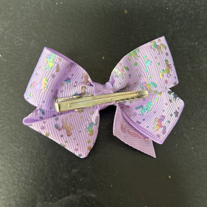 Unicorn Hairbow Clip