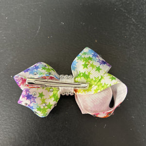 Rhinestone Star Hairbow Clip