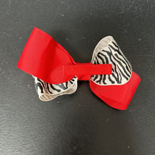 Load image into Gallery viewer, Zebra Print Hairbow Clip
