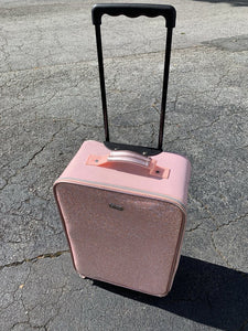 Sparkly Wheeled Suitcase w/ Extendable Handle