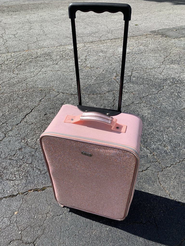Sparkly Wheeled Suitcase w/ Extendable Handle