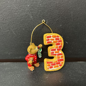 Bear Age 3 Christmas Ornament