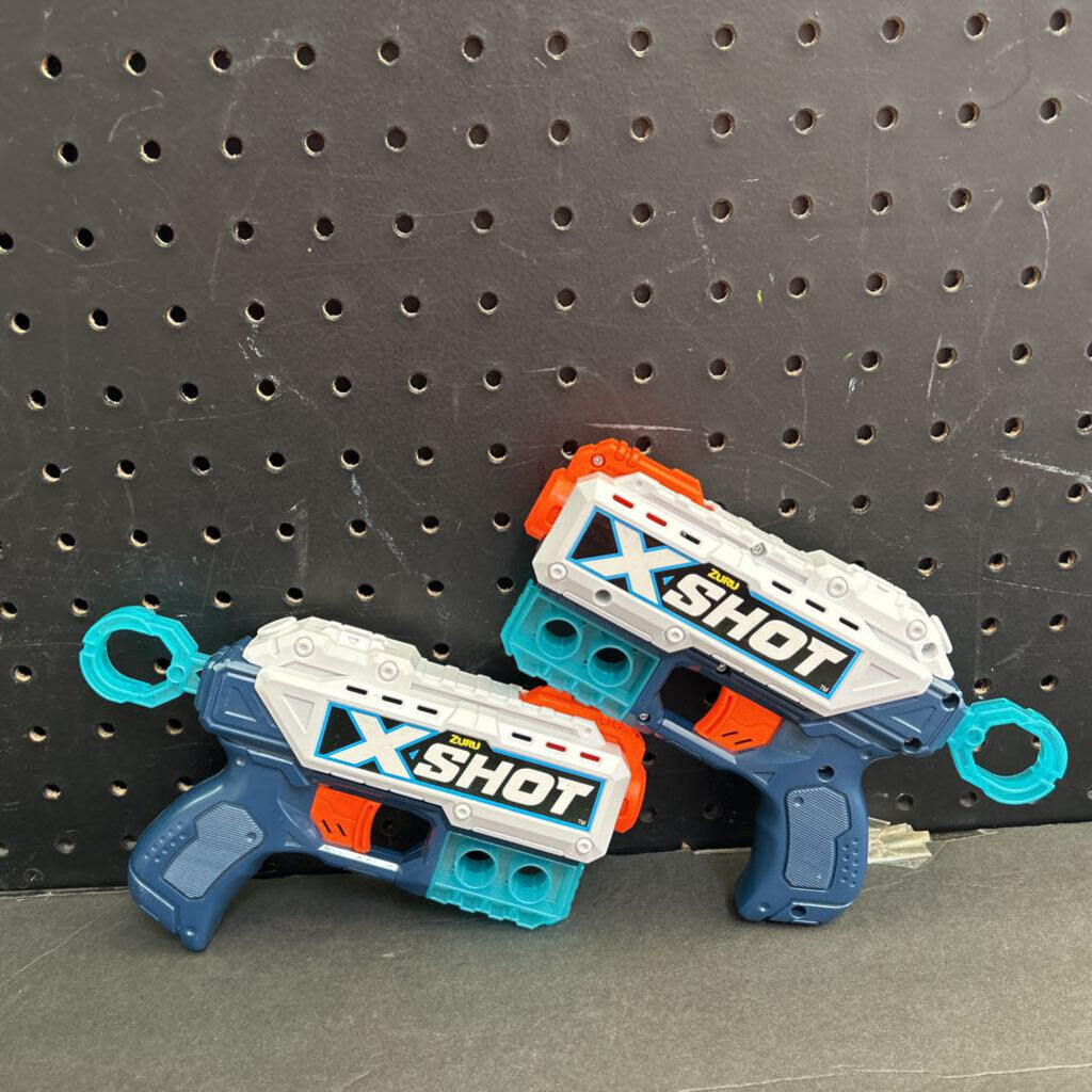 2pc X-Shot Excel Double Kickback Blaster Gun Combo Pack