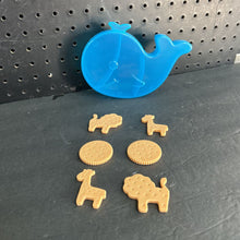 Load image into Gallery viewer, Whale Snack Container w/Animal Crackers
