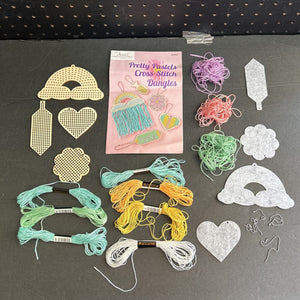 Pretty Pastels Cross-Stitch Dangles Kit (Annie's Creative Girls Club)