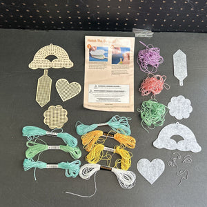 Pretty Pastels Cross-Stitch Dangles Kit (Annie's Creative Girls Club)