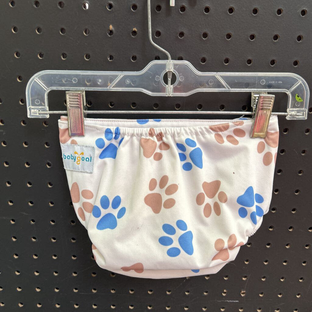 Paw Print Cloth Diaper Cover (Baby Goal)