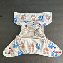 Load image into Gallery viewer, Paw Print Cloth Diaper Cover (Baby Goal)
