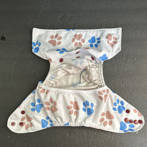 Paw Print Cloth Diaper Cover (Baby Goal)