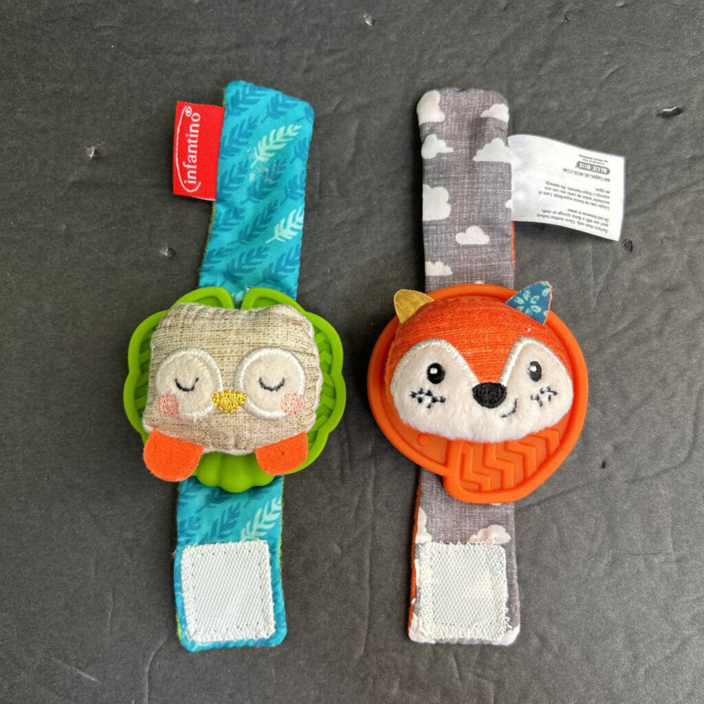 2pk Wrist Rattle Teethers