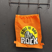 Load image into Gallery viewer, &quot;Jesus is our Rock&quot; Drawstring Bag
