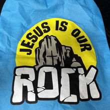 Load image into Gallery viewer, "Jesus is our Rock" Drawstring Bag
