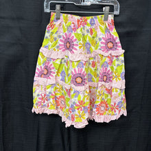 Load image into Gallery viewer, Flower Plaid Skirt
