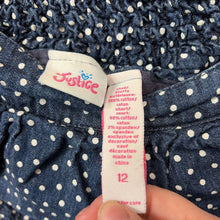 Load image into Gallery viewer, Polka Dot Denim Skirt
