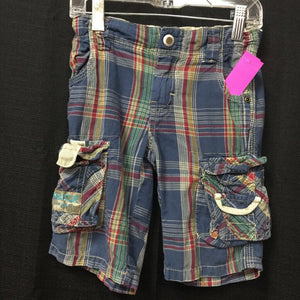 Plaid Cargo Shorts