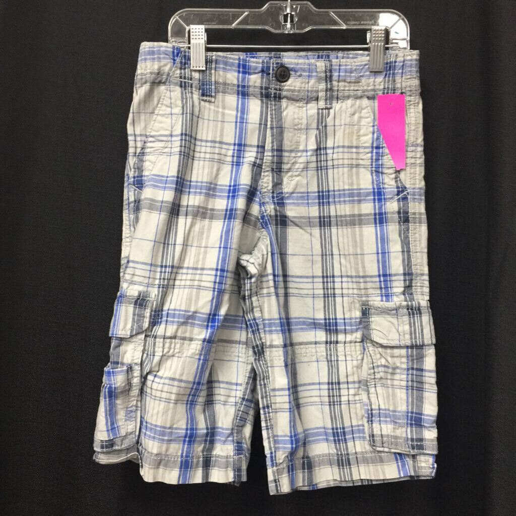 Plaid Cargo Shorts