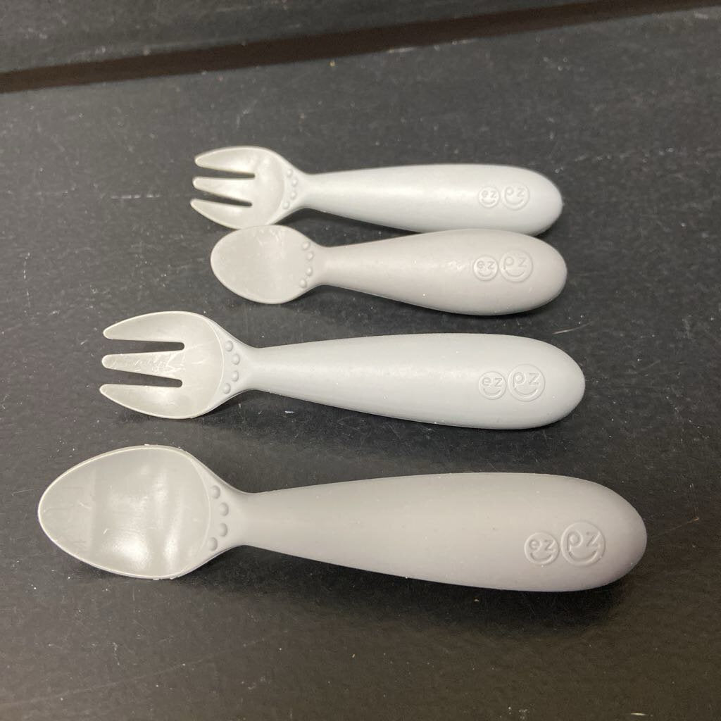 4pc Silicone Spoons & Forks Set
