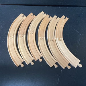 Wooden Train Tracks Set