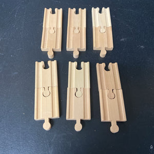 Wooden Train Tracks Set