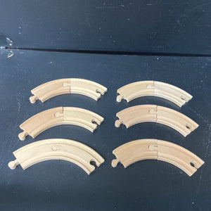 Wooden Train Tracks Set