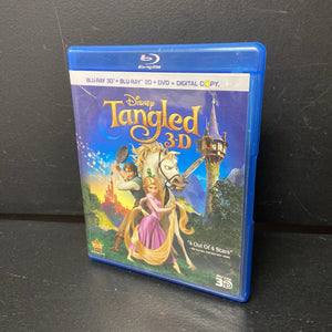 Tangled 3-D 4-Disc Blu-Ray 3-D, Blu-Ray 2D, DVD, & Digital Copy-Movie