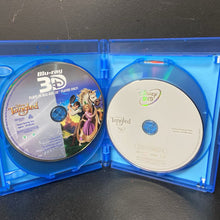 Load image into Gallery viewer, Tangled 3-D 4-Disc Blu-Ray 3-D, Blu-Ray 2D, DVD, &amp; Digital Copy-Movie
