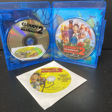 Load image into Gallery viewer, Cloudy with a chance of Meatballs 2 3-Disc Blu-Ray, DVD, &amp; Bonus Disc-Movie
