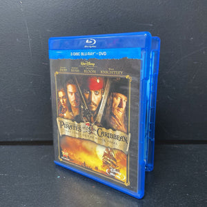 Pirates of the Caribbean The Curse of the Black Pearl 3-Disc Blu-Ray, DVD, & Bonus Disc-Movie