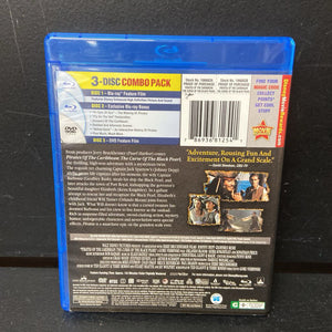 Pirates of the Caribbean The Curse of the Black Pearl 3-Disc Blu-Ray, DVD, & Bonus Disc-Movie