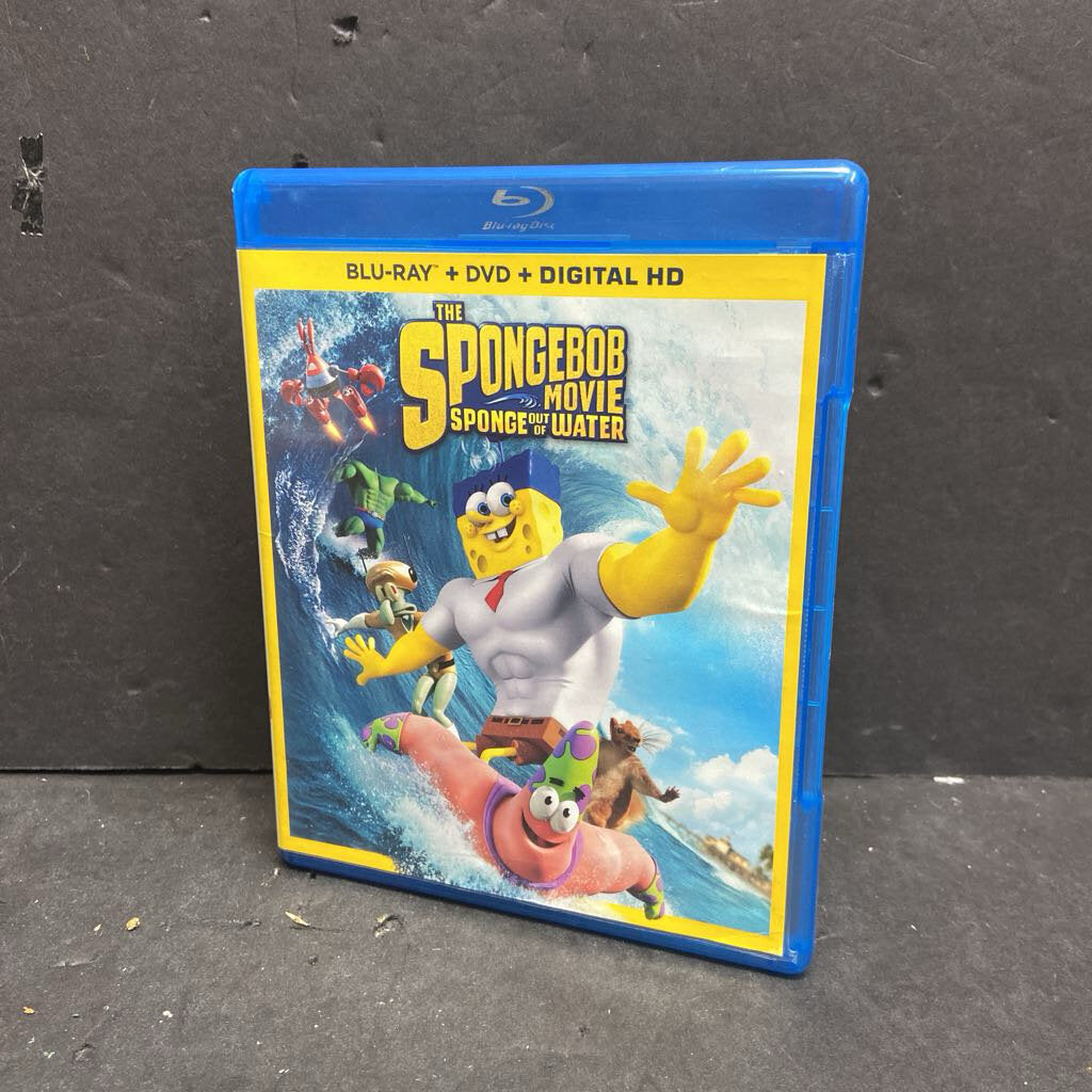 The Spongebob Movie Sponge out of Water 2-Disc Blu-Ray & DVD-Movie
