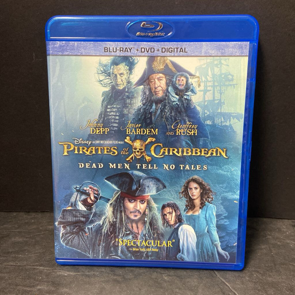 Pirates of the Caribbean Dead Men Tell No Tales 2-Disc Blu-Ray & DVD-Movie