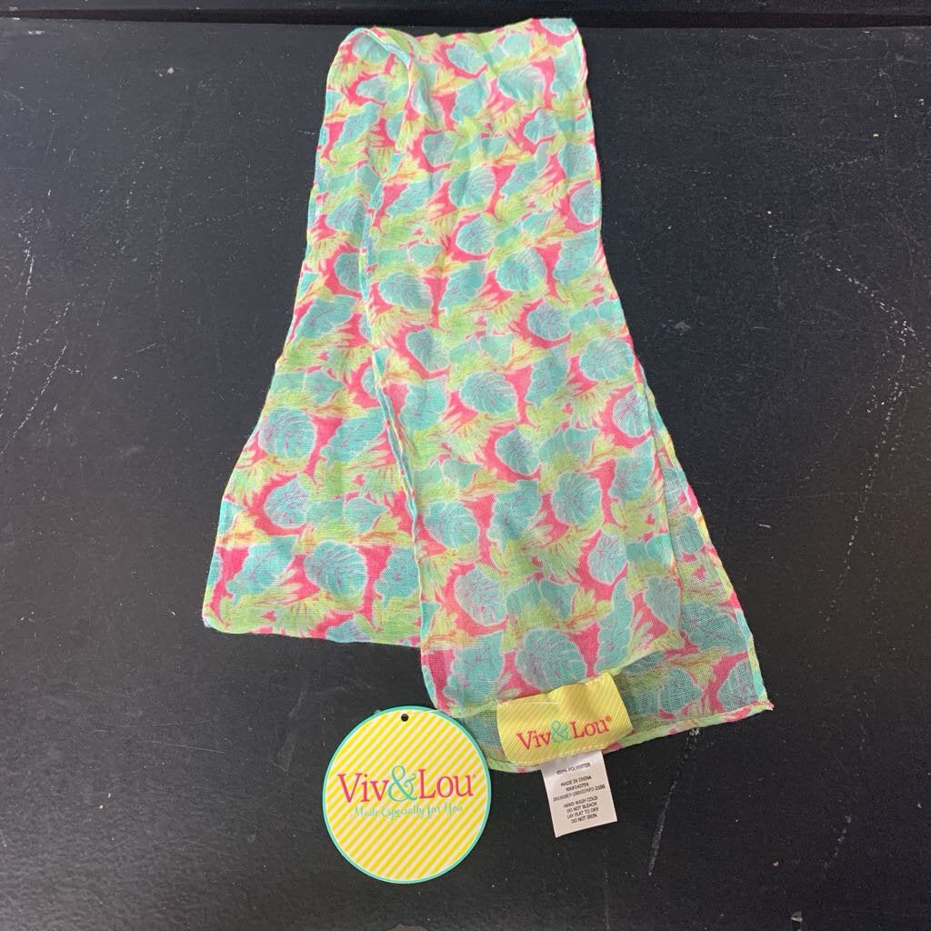 Tropical Leaf Scarf (NEW) (Viv & Lou)