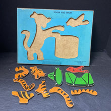Load image into Gallery viewer, 10pc Wooden Tigger Inlay Puzzle
