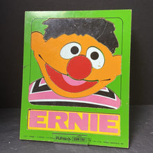 Load image into Gallery viewer, 8pc Wooden Sesame Street Ernie Puzzle 1973 Vintage Collectible
