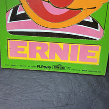 Load image into Gallery viewer, 8pc Wooden Sesame Street Ernie Puzzle 1973 Vintage Collectible
