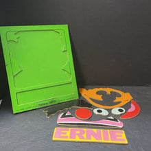 Load image into Gallery viewer, 8pc Wooden Sesame Street Ernie Puzzle 1973 Vintage Collectible
